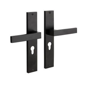 MooideurBeslag Lusso deurklink geveerd – schild – cilinderopening MooideurBeslag Lusso deurklink geveerd – schild – cilinderopening