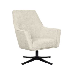 LABEL51 Fauteuil Tod – Naturel Stof – Draaibaar LABEL51 Fauteuil Tod – Naturel Stof – Draaibaar