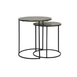 Light & Living bijzettafel RENGO – brons – Ø49cm Light & Living bijzettafel RENGO – brons – Ø49cm