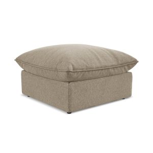 LaMiaSofa Poef Ravenna – velours – beige – 75x75x45 LaMiaSofa Poef Ravenna – velours – beige – 75x75x45