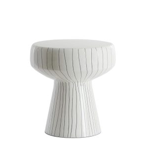 Light & Living bijzettafel Dakwa – wit – Ø38cm Light & Living bijzettafel Dakwa – wit – Ø38cm