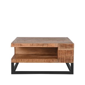 LABEL51 Salontafel Cube – Naturel Mangohout – 80x80x40cm LABEL51 Salontafel Cube – Naturel Mangohout – 80x80x40cm