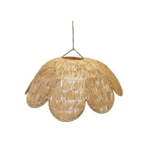 NOA MAY Hanglamp Flora – natural – raffia/metaal – Ø 50 x h 17 cm NOA MAY Hanglamp Flora – natural – raffia/metaal – Ø 50 x h 17 cm