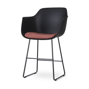 Nolon Nino-Liz Barkruk Zwart – Terracotta Kussen – Zwart Frame – 65 cm Nolon Nino-Liz Barkruk Zwart – Terracotta Kussen – Zwart Frame – 65 cm