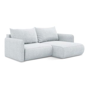 LaMiaSofa hoekbank rechts Palermo – chenille stof – lichtblauw – 207×1 LaMiaSofa hoekbank rechts Palermo – chenille stof – lichtblauw – 207×1