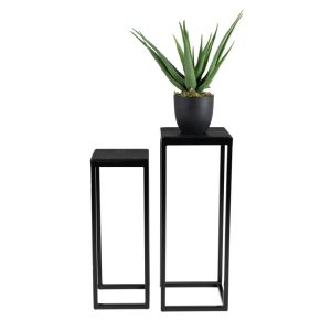 MaximaVida vierkante plantentafel set Vancouver zwart 79 cm – 100 kg d MaximaVida vierkante plantentafel set Vancouver zwart 79 cm – 100 kg d