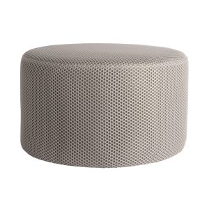Leitmotiv poef Retro Mesh – grijs – Ø50cm Leitmotiv poef Retro Mesh – grijs – Ø50cm