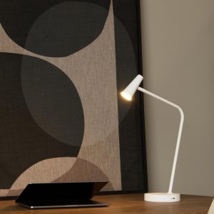Lucide bureaulamp STIRLING – Geïntegreerde LED – Wit Lucide bureaulamp STIRLING – Geïntegreerde LED – Wit