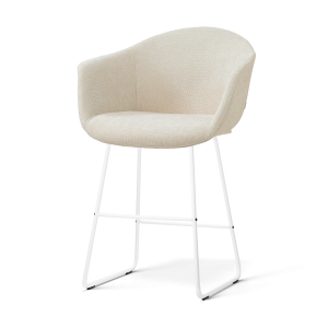 Nolon Nino-Otis Barkruk Cottonbeige – Wit Onderstel – 65 Cm Nolon Nino-Otis Barkruk Cottonbeige – Wit Onderstel – 65 Cm