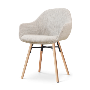 Nolon Nena-Mae Eetkamerstoel Beige Gemêleerd – Armleuning – Stof Nolon Nena-Mae Eetkamerstoel Beige Gemêleerd – Armleuning – Stof
