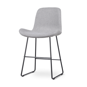 Nolon Nino-Fé Barkruk Lichtgrijs – Zwart Onderstel – 65 cm
