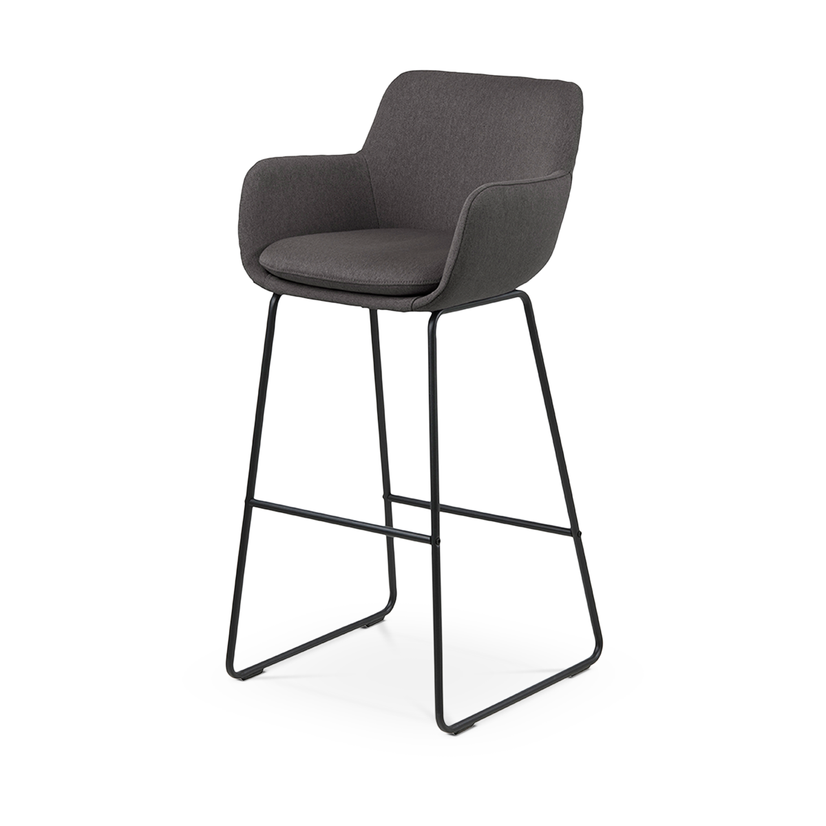 Lisomme Mare barkruk donkergrijs - 74 cm