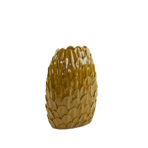 Light & Living vaas Feder – geel – 28.5×28.5x40cm Light & Living vaas Feder – geel – 28.5×28.5x40cm
