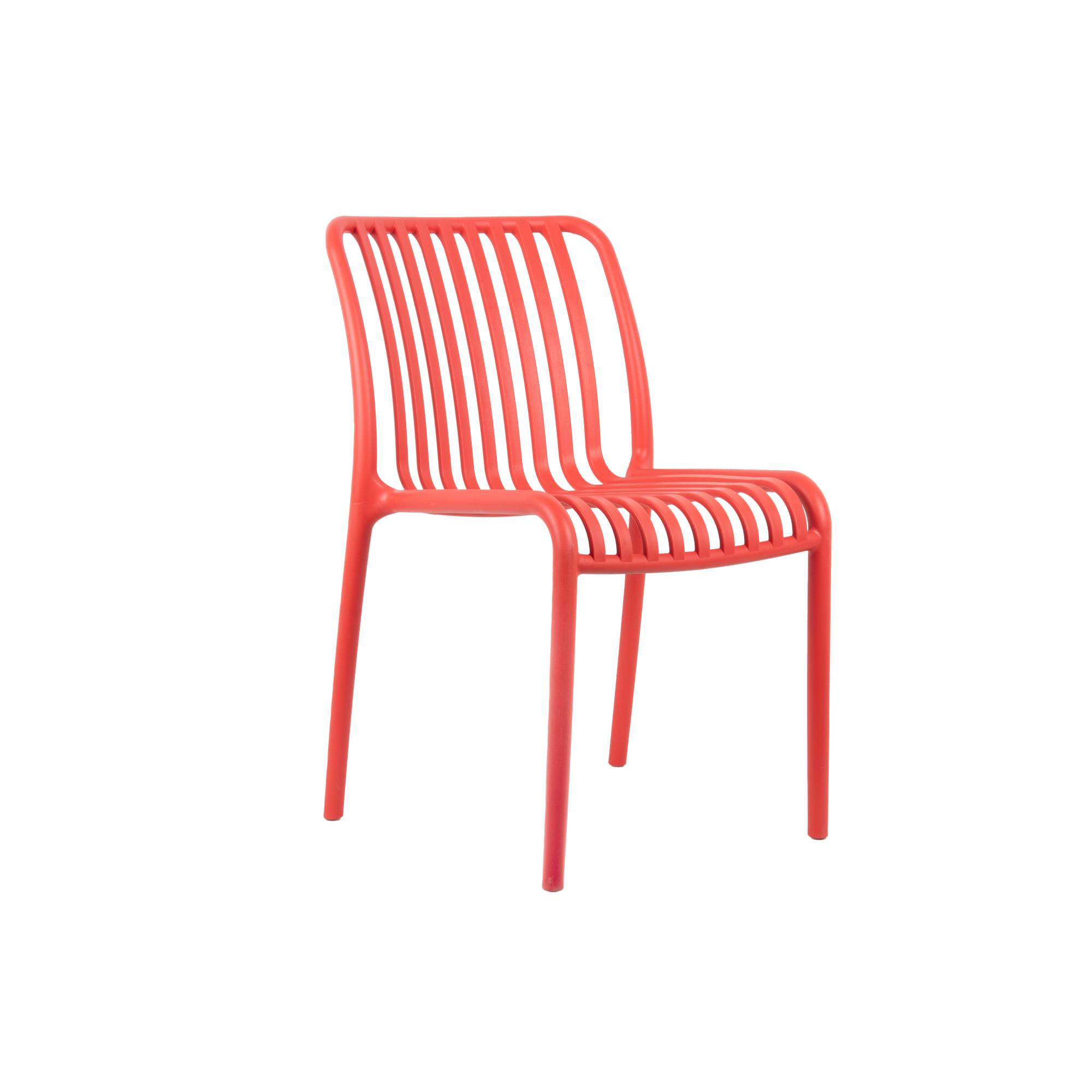 Leitmotiv stoel Glee - rood - 58x42x79cm