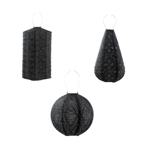 Lumiz solar lampion – zwarte set – 3 stuks Lumiz solar lampion – zwarte set – 3 stuks