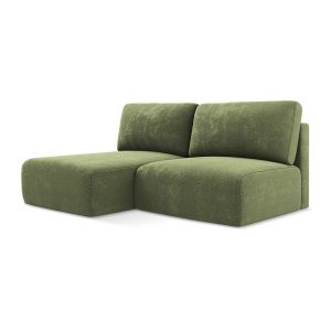 LaMiaSofa hoekbank links Ostia – chenille stof – groente – 210x149x79 LaMiaSofa hoekbank links Ostia – chenille stof – groente – 210x149x79