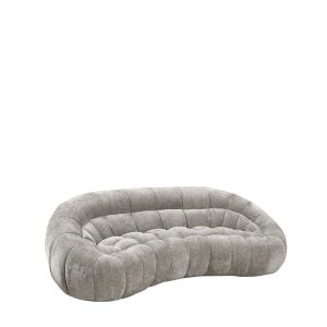 LABEL51 3-Zits Bank Cloud – Grijs Stof – 238x115x75cm