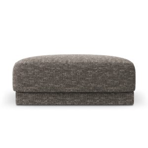 Micadoni Poef Miley chenille, grijs – 90x90x40cm Micadoni Poef Miley chenille, grijs – 90x90x40cm