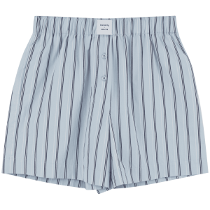 noo.ma Tala pyjamashorts dames, 100% biologisch katoen, baby blue gest