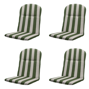 Madison kuipstoelkussen hoge rug Amora – groen – 45x45x3,5cm – set van Madison kuipstoelkussen hoge rug Amora – groen – 45x45x3,5cm – set van