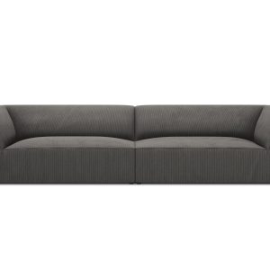 Micadoni Bank Ruby 4-zits, ribfluwelen, donkergrijs – 93x302x69cm Micadoni Bank Ruby 4-zits, ribfluwelen, donkergrijs – 93x302x69cm