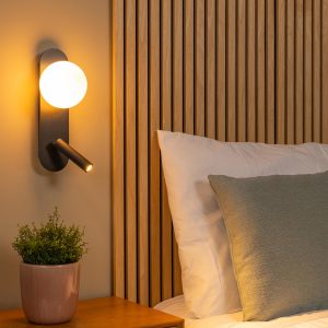 Lucide bedlamp KELLY – Geïntegreerde LED – Zwart Lucide bedlamp KELLY – Geïntegreerde LED – Zwart