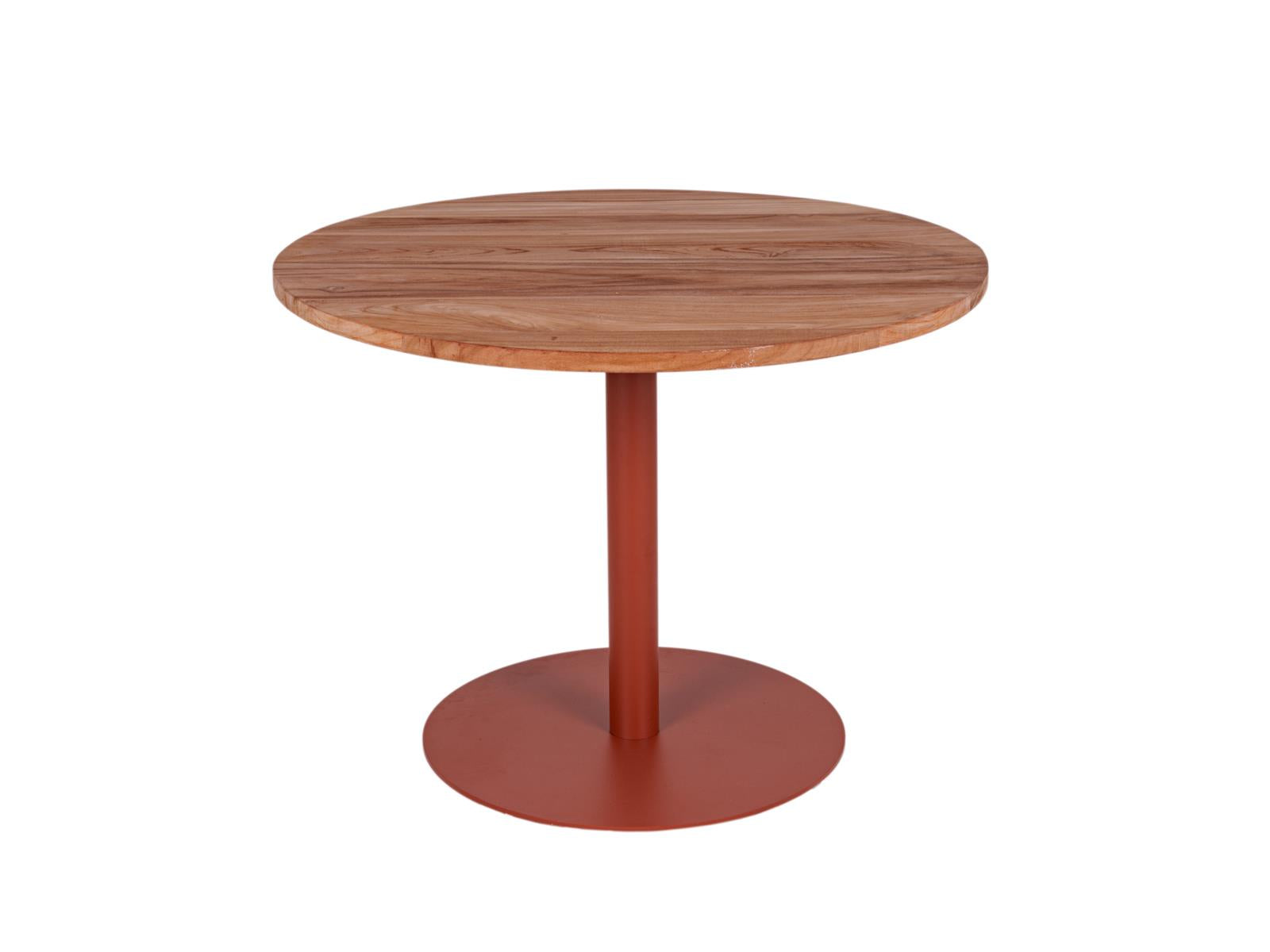 MaximaVida ronde eettafel Java roestbruin 100 cm - zware 55 kg uitvoer