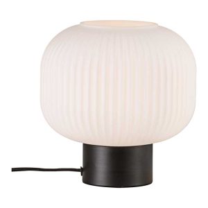 Nordlux Milford Tafellamp – Ø20cm – E27 – Zwart