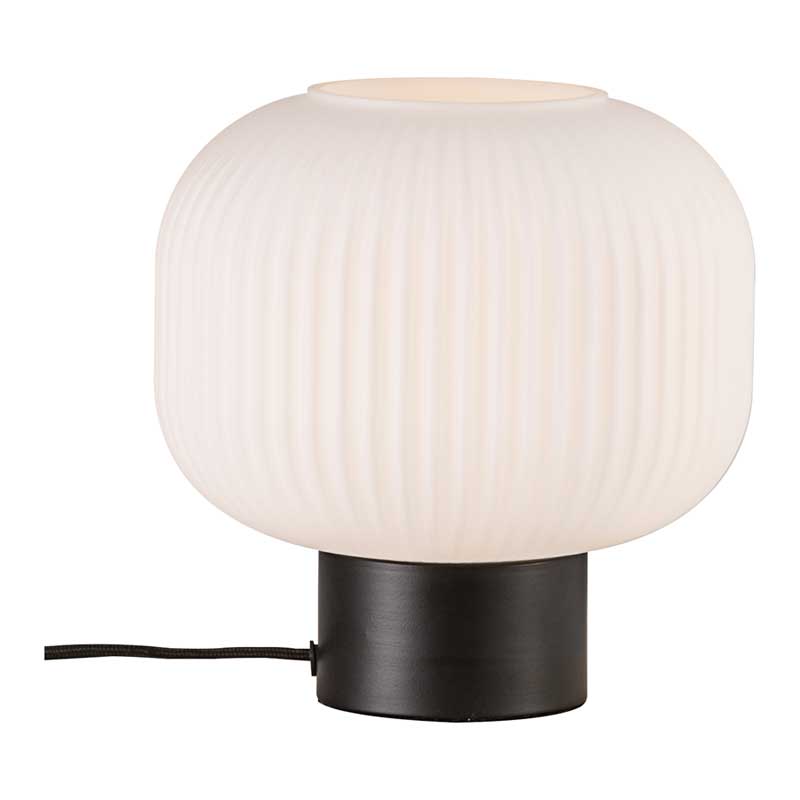 Nordlux Milford Tafellamp - Ø20cm - E27 - Zwart