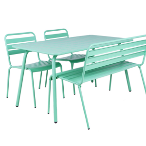 MaximaVida metalen tuinset Max cactus 150 cm – 1 tafel met 2 stoelen e MaximaVida metalen tuinset Max cactus 150 cm – 1 tafel met 2 stoelen e