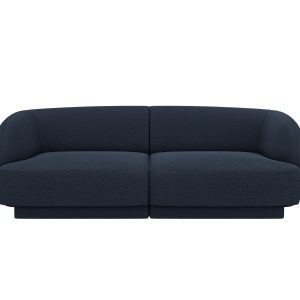 Micadoni Bank Miley 2-zits, boucle donkerblauw – 90x180x70cm Micadoni Bank Miley 2-zits, boucle donkerblauw – 90x180x70cm