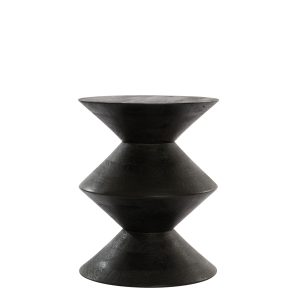 Light & Living bijzettafel Larus – zwart – Ø40cm Light & Living bijzettafel Larus – zwart – Ø40cm