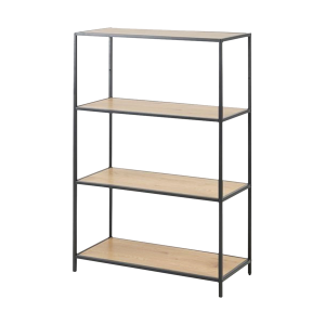 Lisomme Vic Staande Houten Boekenkast – B 77 cm – Naturel Lisomme Vic Staande Houten Boekenkast – B 77 cm – Naturel