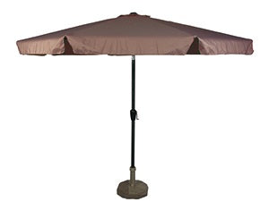 Lesli Living push-up parasol Libra – taupe – Ø350cm Lesli Living push-up parasol Libra – taupe – Ø350cm