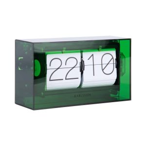 Karlsson tafelklok Boxed Flip – groen – 20.7×20.7×11.7cm Karlsson tafelklok Boxed Flip – groen – 20.7×20.7×11.7cm