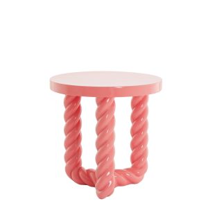 Light & Living bijzettafel Vallejo – roze – Ø46cm