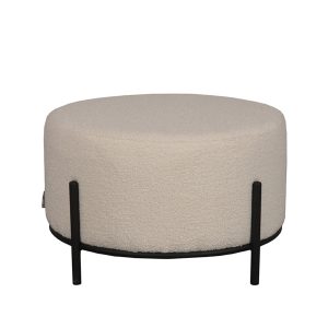LABEL51 Poef Troy – Ivoor Bouclé – 57x57x34cm LABEL51 Poef Troy – Ivoor Bouclé – 57x57x34cm