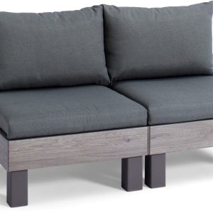 Keter Signature Elements 2-zits Loungebank – met groene kussens – Capp Keter Signature Elements 2-zits Loungebank – met groene kussens – Capp