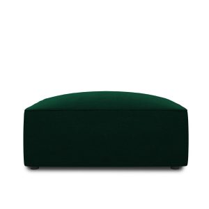 Micadoni Poef Ruby flueel, flessengroen – 93x93x40cm Micadoni Poef Ruby flueel, flessengroen – 93x93x40cm