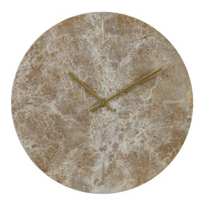 Light & Living klok MORENO – 43x2x43cm – bruin Light & Living klok MORENO – 43x2x43cm – bruin