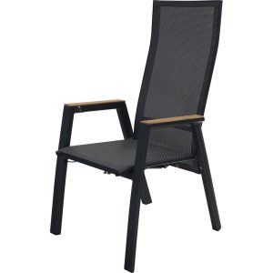 Lesli Living bistrostoel Amir – zwart – 59,5x70x112cm
