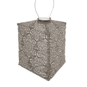 Lumiz solar lampion fiore triangle – 28 cm – taupe Lumiz solar lampion fiore triangle – 28 cm – taupe
