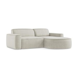 LaMiaSofa hoekbank rechts Melissa – textuurstof – lichtbeige – 224×166 LaMiaSofa hoekbank rechts Melissa – textuurstof – lichtbeige – 224×166