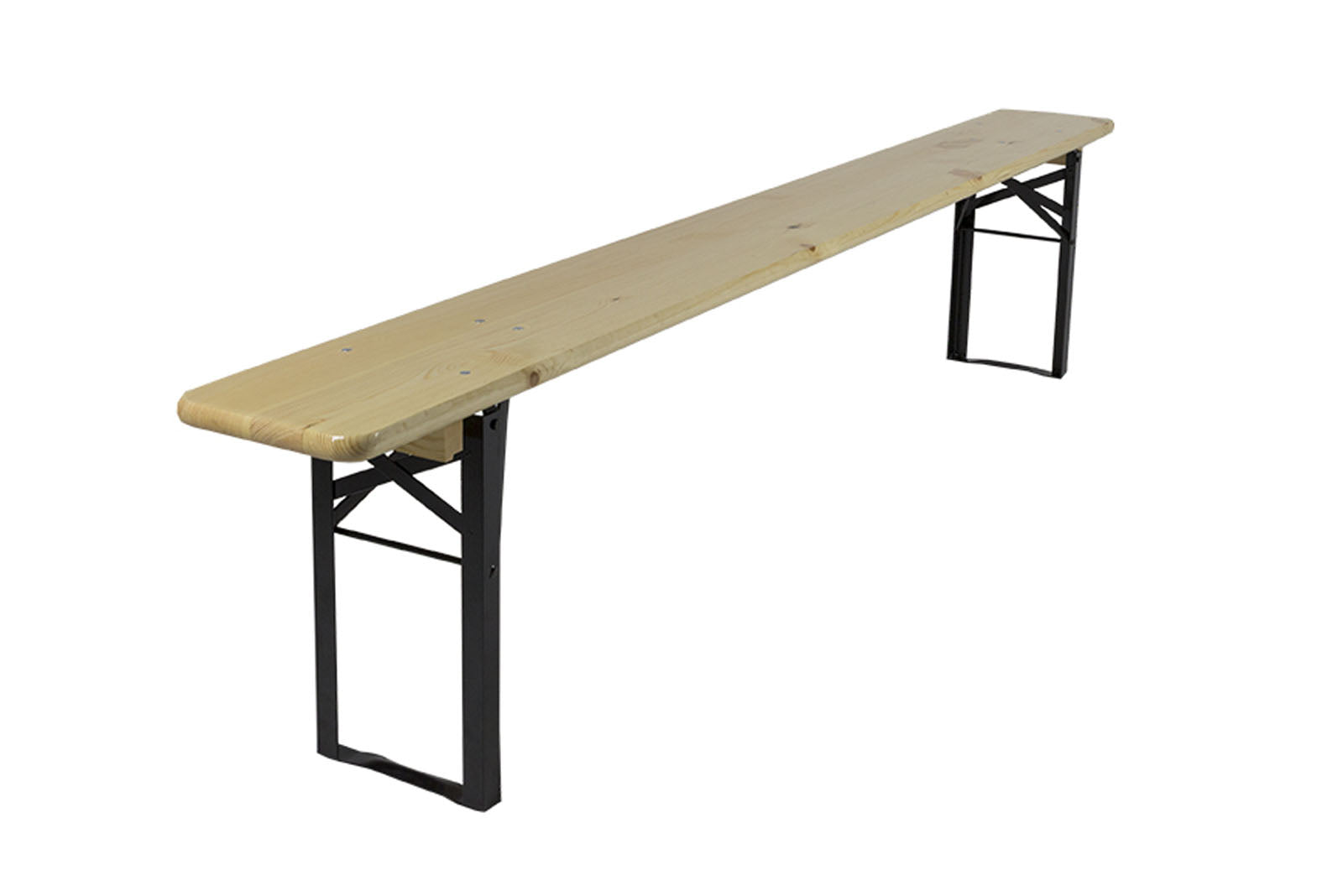 MaximaVida inklapbare picknickbank Berlijn 200 x 25 cm 3-laags blanke