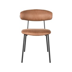 LABEL51 Eetkamerstoel Zack – Cognac – Zithoogte 48cm – Set van 2 LABEL51 Eetkamerstoel Zack – Cognac – Zithoogte 48cm – Set van 2