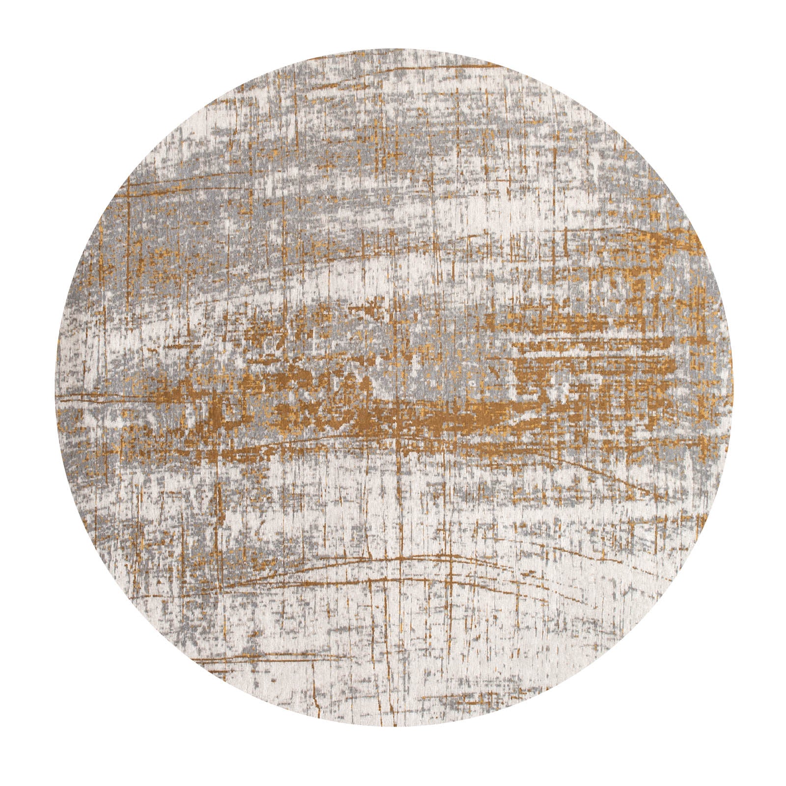 Ecorugs vloerkleed Columbus Gold - geel - 240x240cm