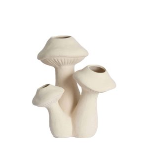 Light & Living vaas Mushroom – wit – 33.5×28.5×40.5cm Light & Living vaas Mushroom – wit – 33.5×28.5×40.5cm