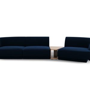 Micadoni Rechte modulaire bank Miley 3-zits, flueel, koningsblauw – 12 Micadoni Rechte modulaire bank Miley 3-zits, flueel, koningsblauw – 12