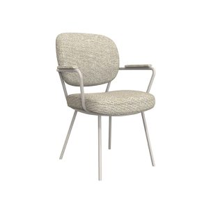 LABEL51 Eetkamerstoel Lausanne – Naturel/Taupe Bouclé LABEL51 Eetkamerstoel Lausanne – Naturel/Taupe Bouclé