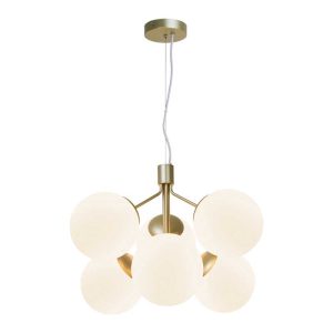 Nordlux Ivona Hanglamp – 6-lichts E27 – Messing